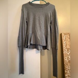 Enza Costa Peplum Sweater